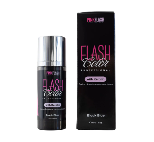 Pink Flash Colour with Keratin 2 in 1 Blue Black