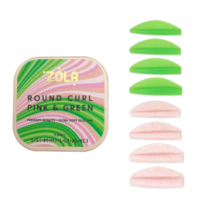 ZOLA Round Curl Pink & Green Shields