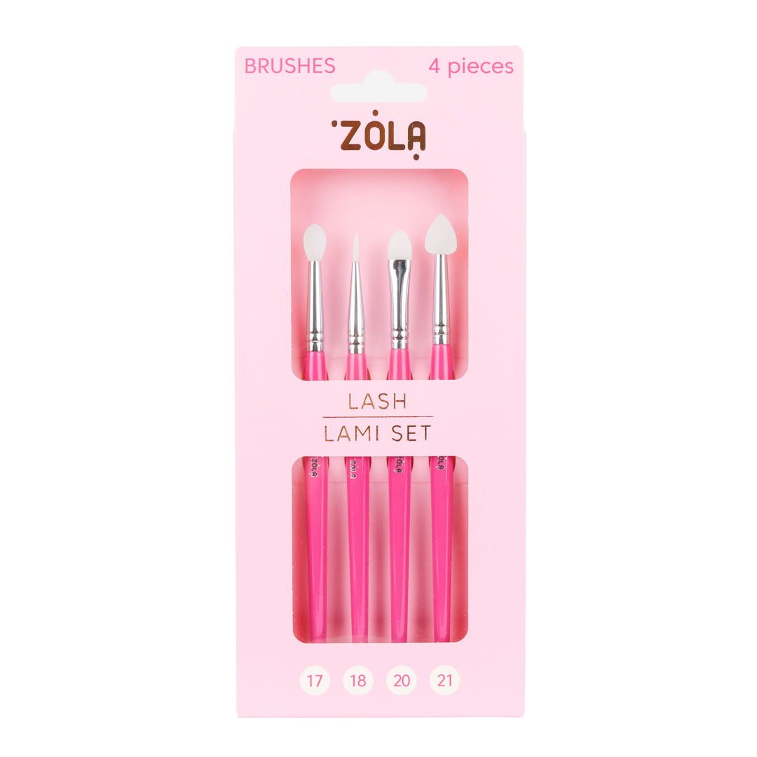 ZOLA Lash Lami Brush Set (4 Pcs)