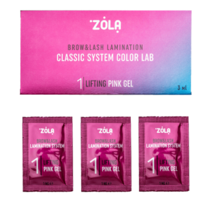 ZOLA Eyelash & Eyebrow Lamination Colour Lab Sachets #1 Lifting Pink Gel