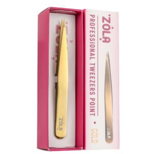 ZOLA Professional Point Tweezers - Gold