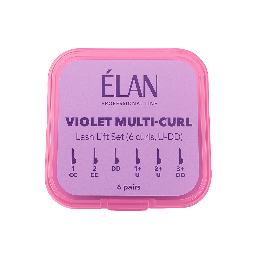 Lash Lift Silicone Pads Set VIOLET MULTI-CURL with U-DD Curls