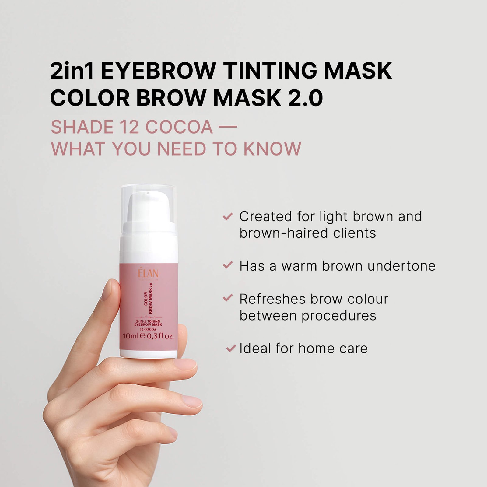 COLOR BROW MASK 2.0: 2-in-1 Toning Eyebrow Mask, 12 COCOA - Image 4