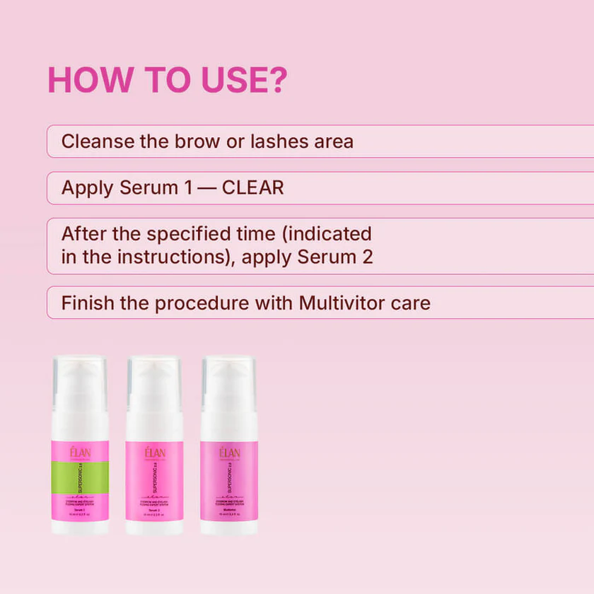 Eyebrow And Eyelash Flexing Expert System «SUPERSONIC 2.0» Serum 1 CLEAR - Image 5