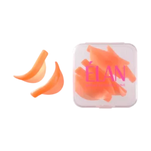 1. Fix the pads on the eyelids with the lash lamination fixing gel. 2. Spread out the eyelashes over the pads using a special applicator. 3. When the procedure is finished, remove the pads from the eyelids. Remove the excess of the fixing gel with a cotton bud, moistened with water. NOTE! — silicone pads are for multiple uses, so they need to be cleaned and disinfected before/after the eyelash lamination procedure. — minor mechanical damage of the pads is possible, as pads are made of soft silicone.